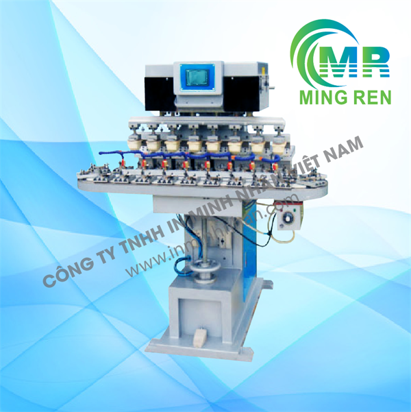 Máy in tampon 8 màu bán tự động