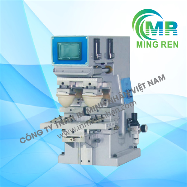 Máy in tampon hai màu bán tự động