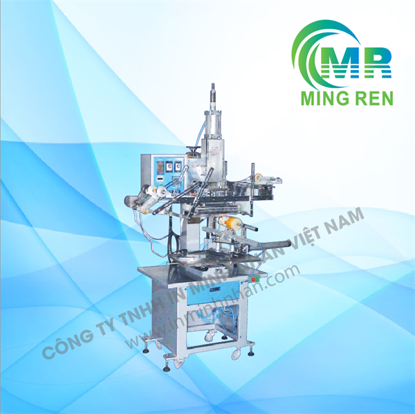 Máy in chuyển nhiệt tròn bán tự động